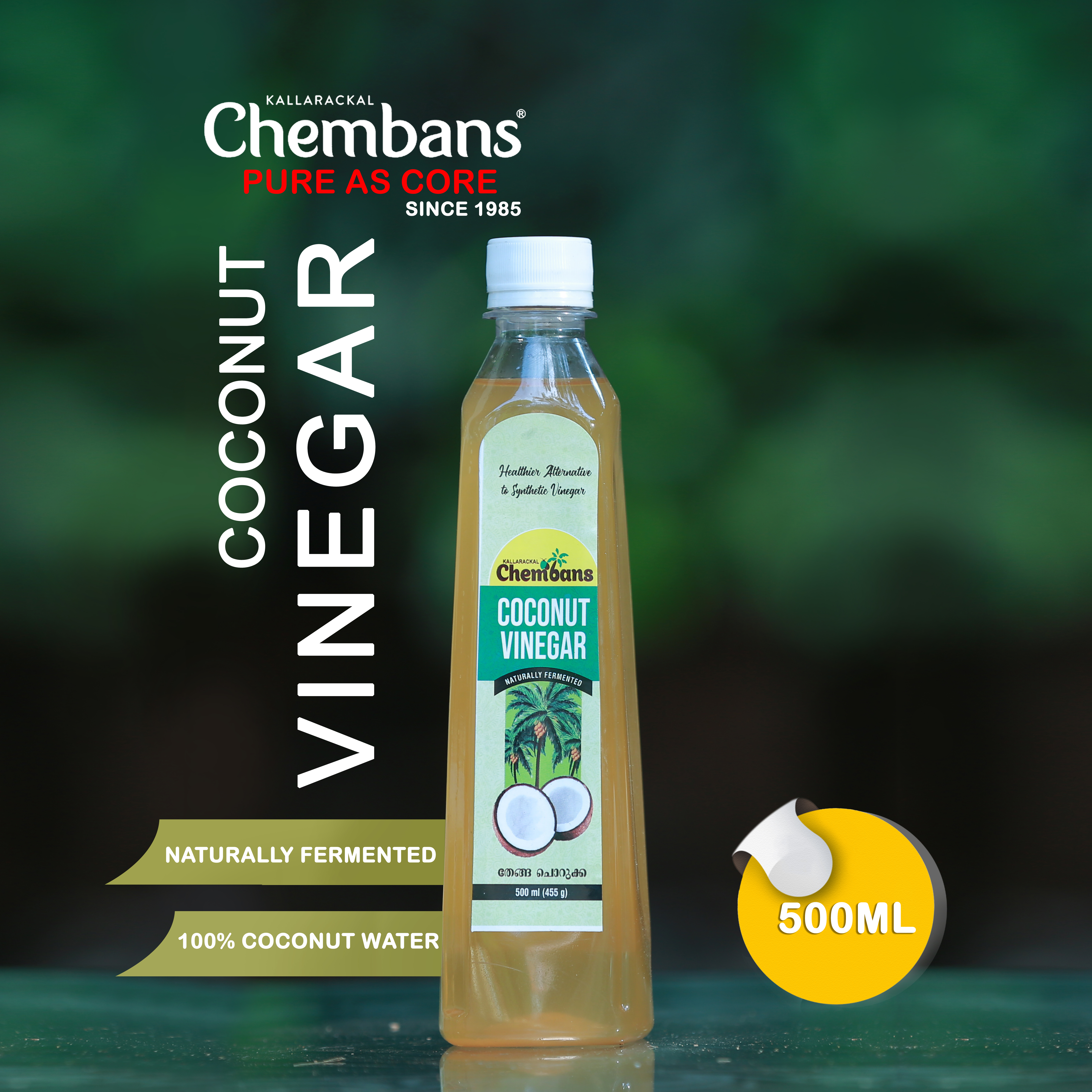 Chembans Coconut Vinegar - 500ML